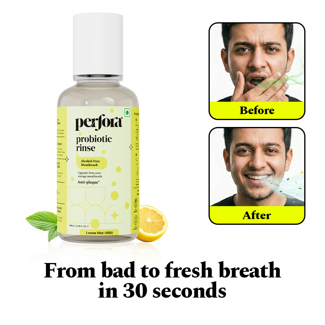 Lemon Mint Probiotic Anti-Plaque Mouthwash (500 ML) — reference demo