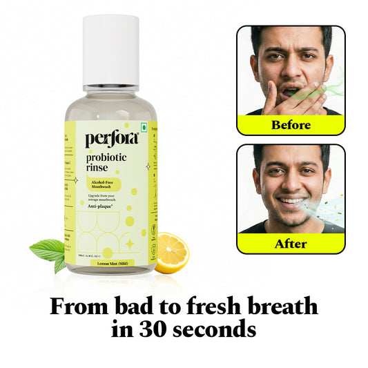 Lemon Mint Probiotic Anti-Plaque Mouthwash (500 ML) — reference demo