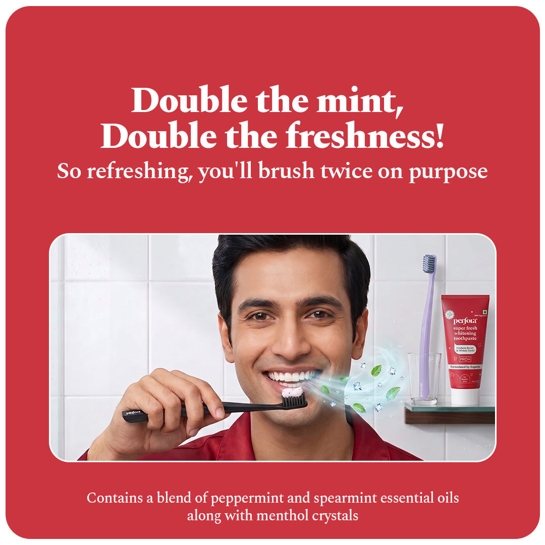 Super Fresh Toothpaste (Pack of 3) + FREE Tongue Cleaner — reference demo