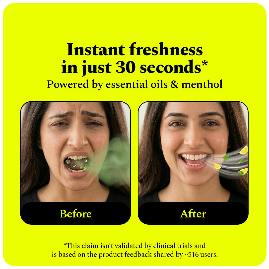 Power Dental Flosser and Lemon mint Mouthwash (300ML) — reference demo