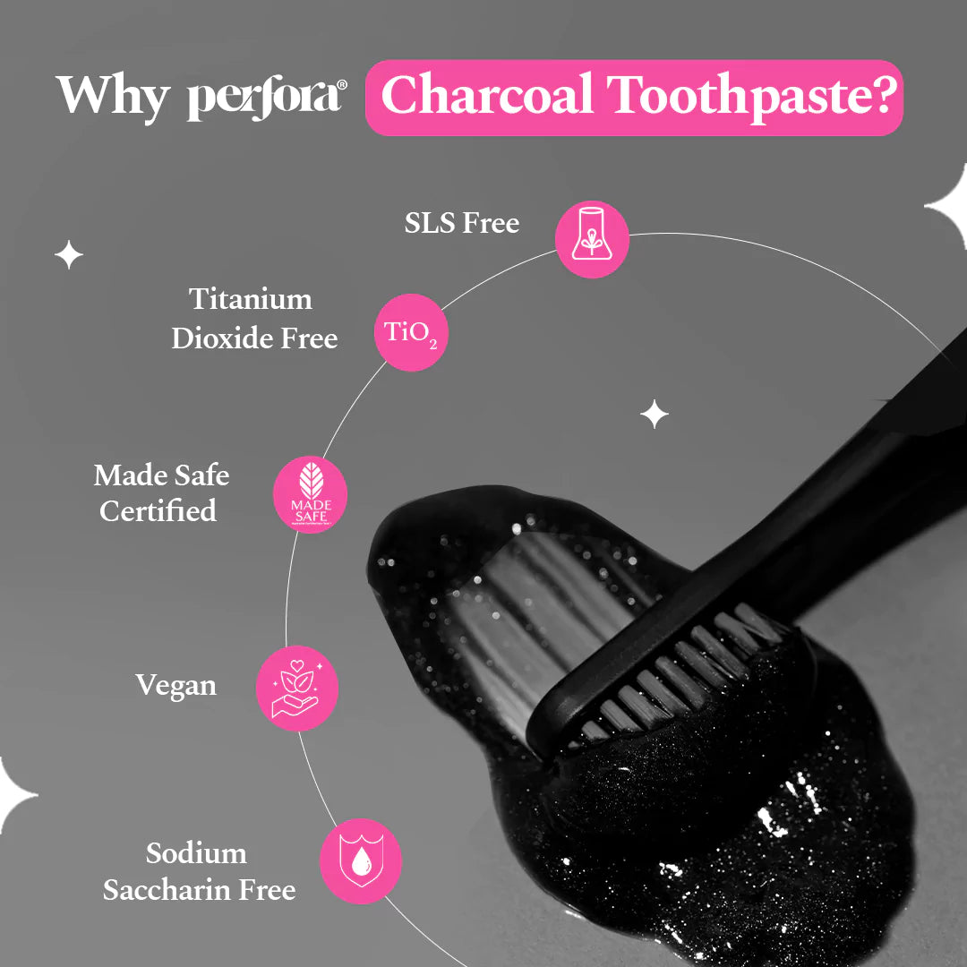 Pack of 3 - Activated Charcoal Mint Toothpaste - For Teeth Whitening — reference demo
