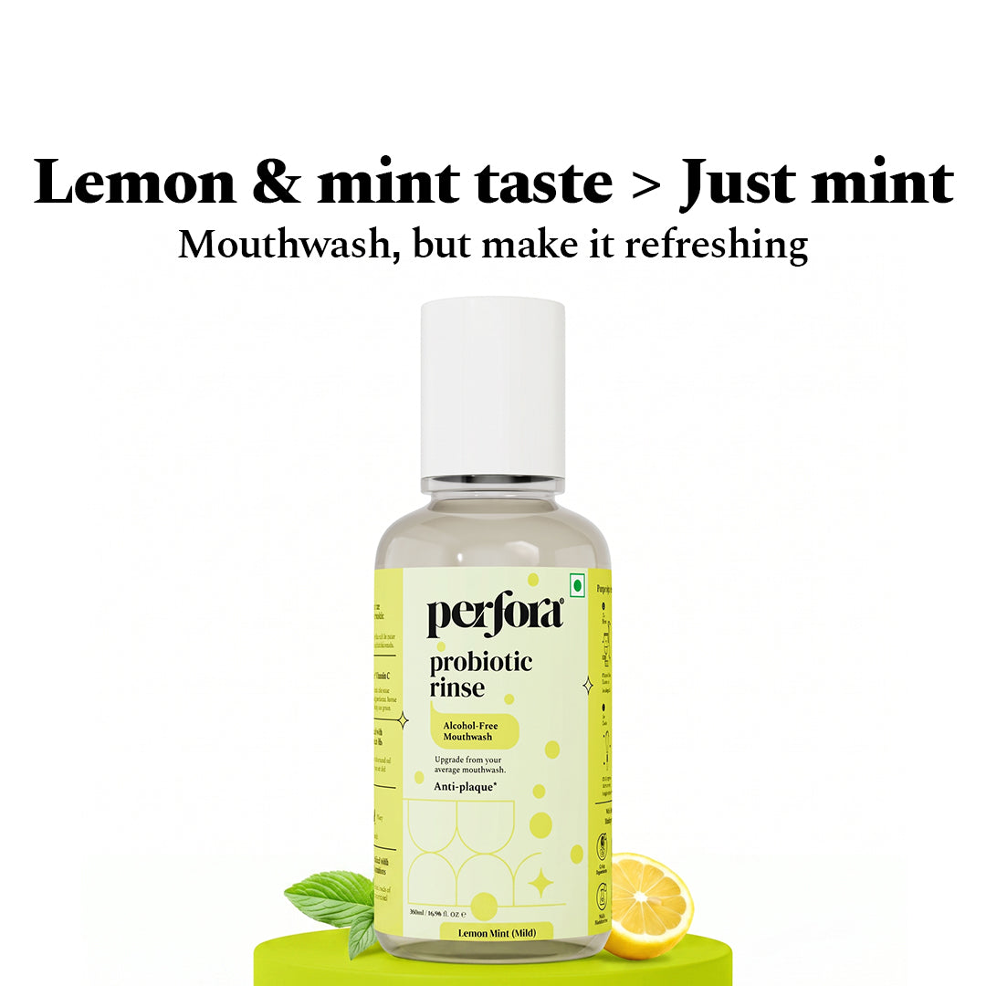 Lemon Mint Probiotic Anti-Plaque Mouthwash (500 ML) — reference demo