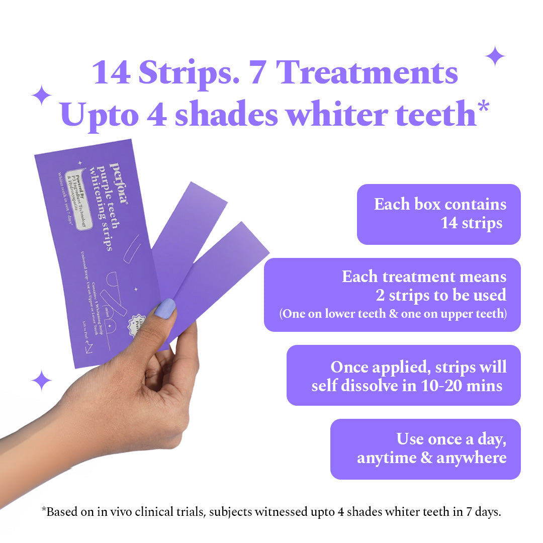 Purple Magic Teeth Whitening Strips - Self Dissolving — reference demo