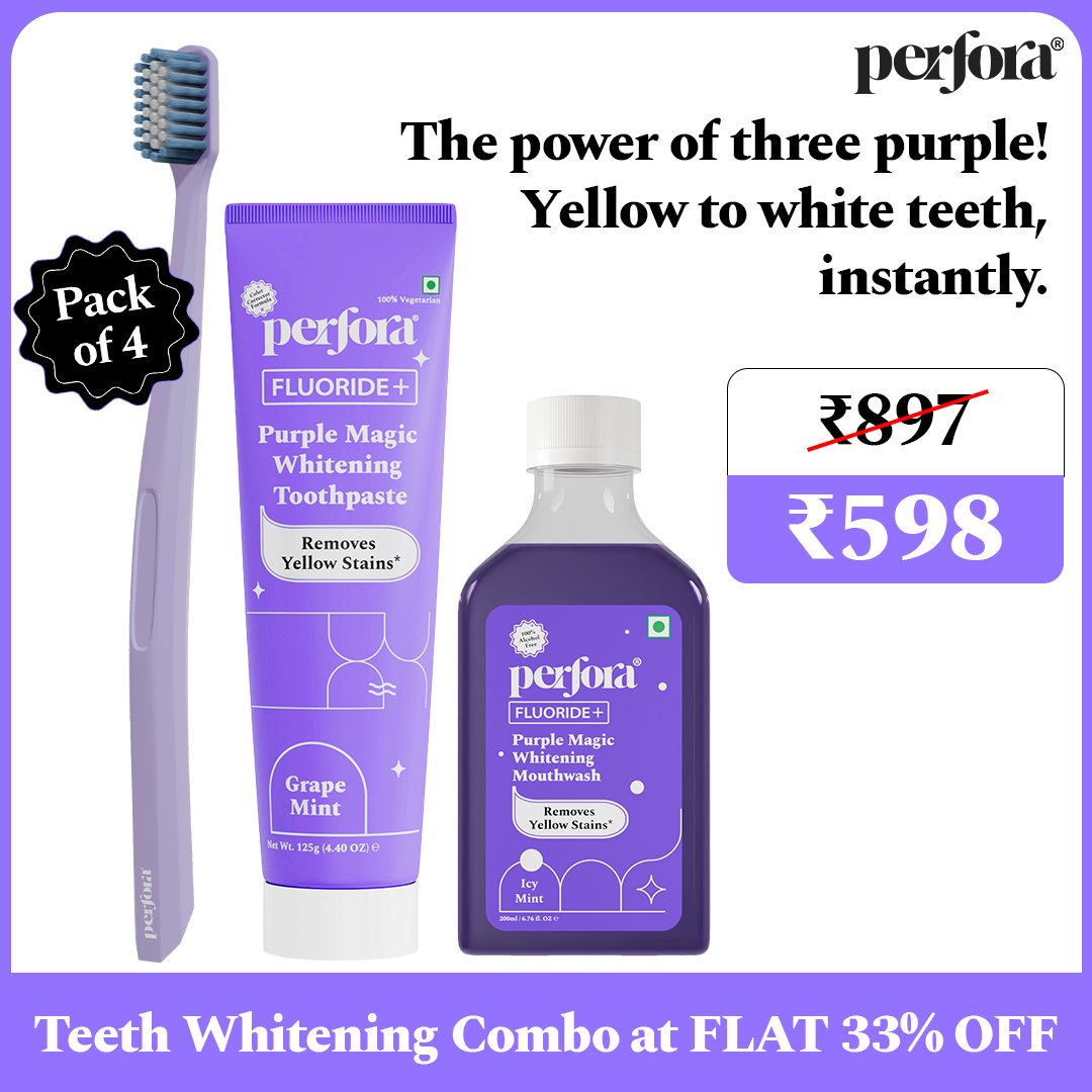 Purple daily dental care pack — reference demo