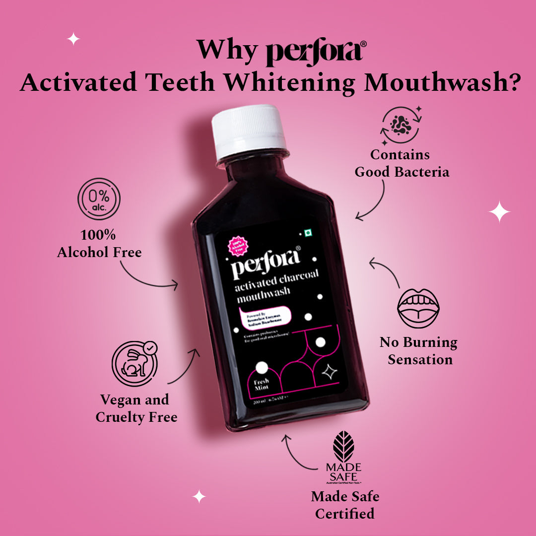 Activated Charcoal Mouthwash for Teeth Whitening — reference demo