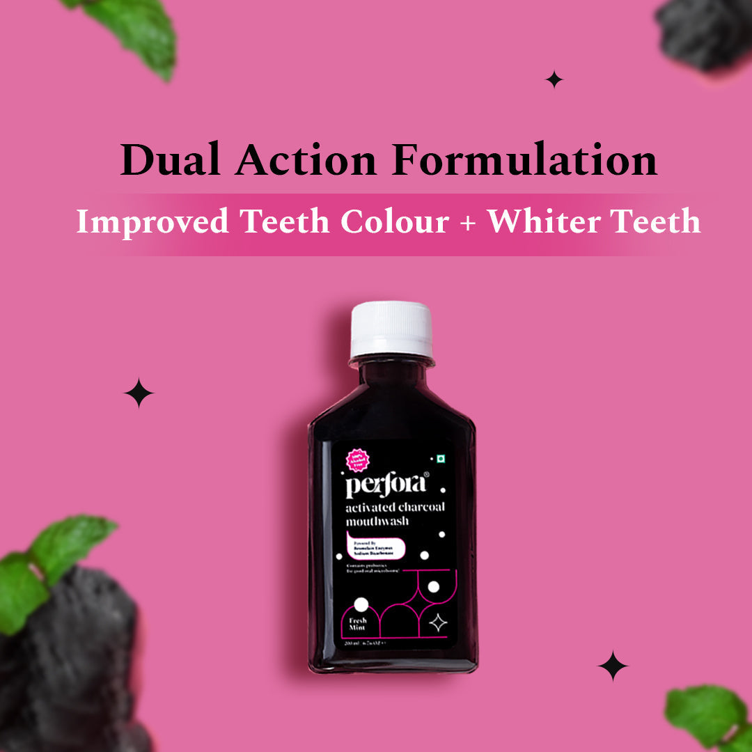 Activated Charcoal Mouthwash for Teeth Whitening — reference demo