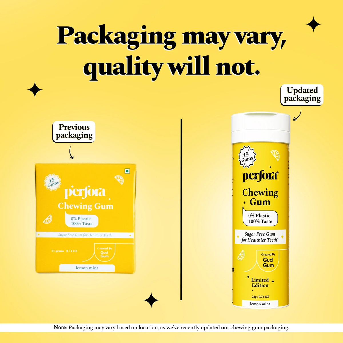 Perfora X GudGum Lemon Chewing Gum — reference demo