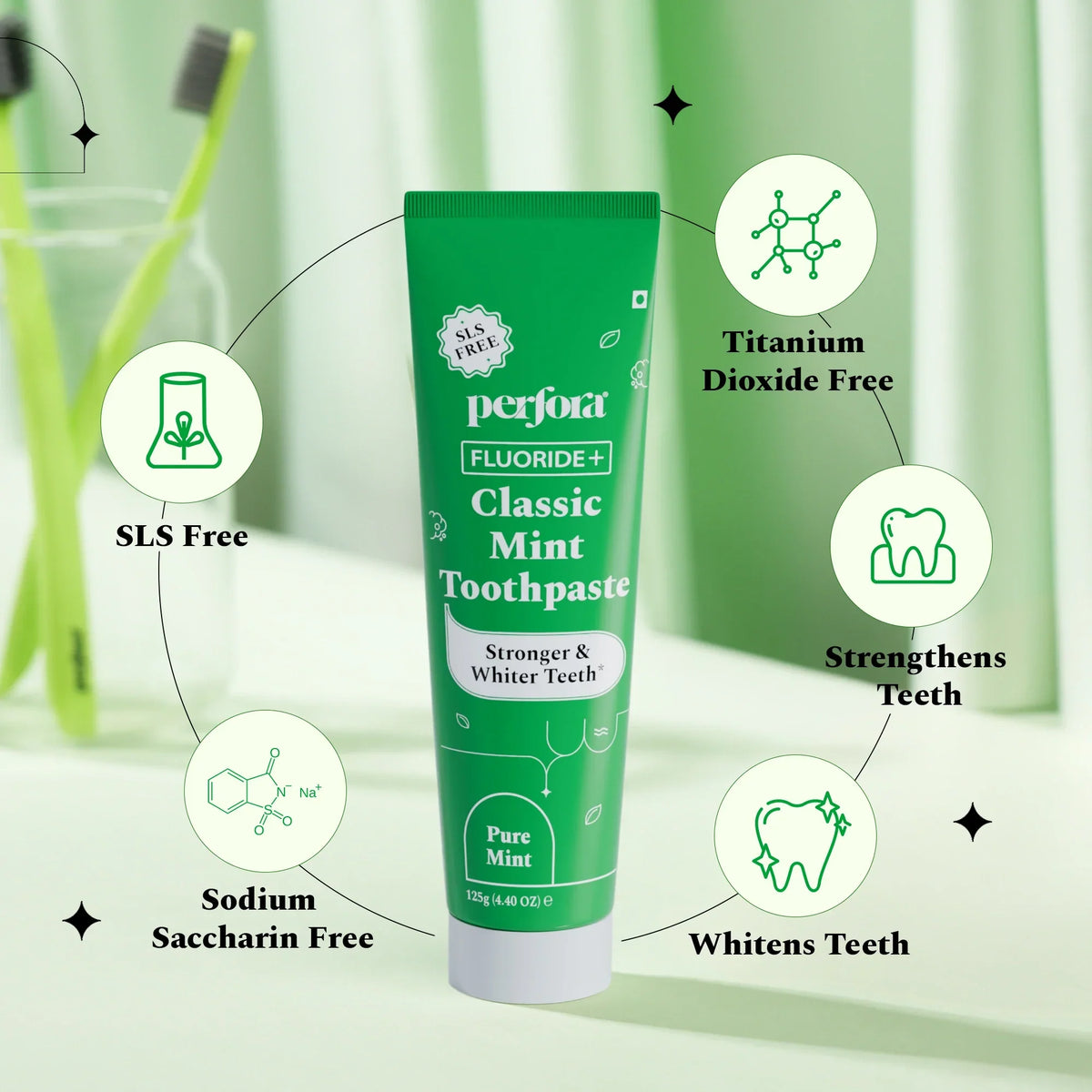 Classic Mint - Teeth Whitening Toothpaste — reference demo