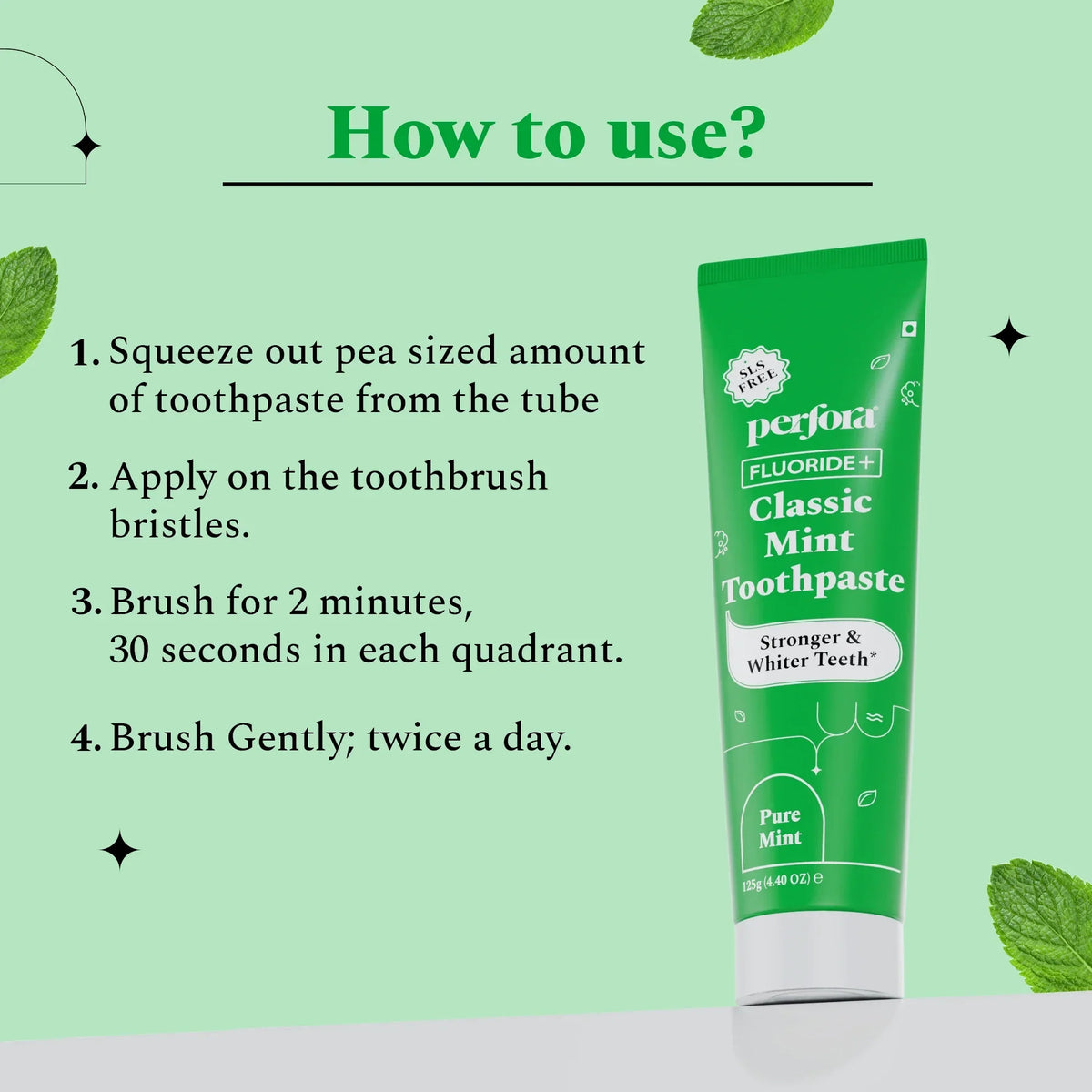Classic Mint - Teeth Whitening Toothpaste — reference demo