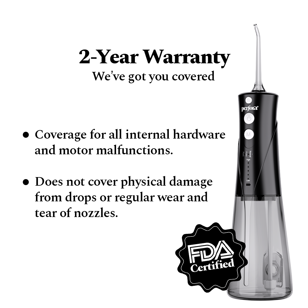 Granite Black Power Flosser + Purple Serum 30 ml — reference demo