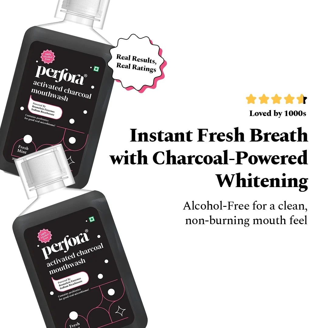 Activated Charcoal Mouthwash for Teeth Whitening — reference demo