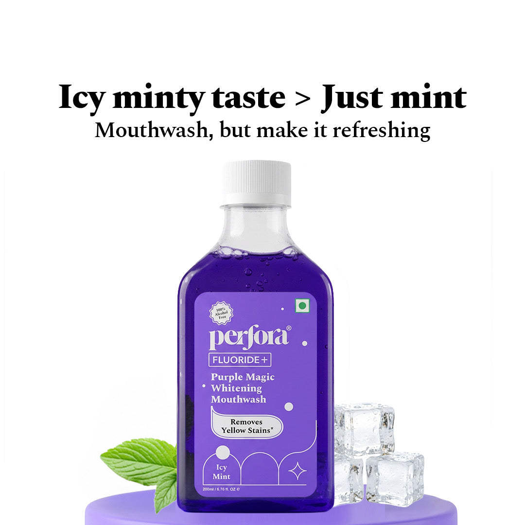 Purple daily dental care pack — reference demo