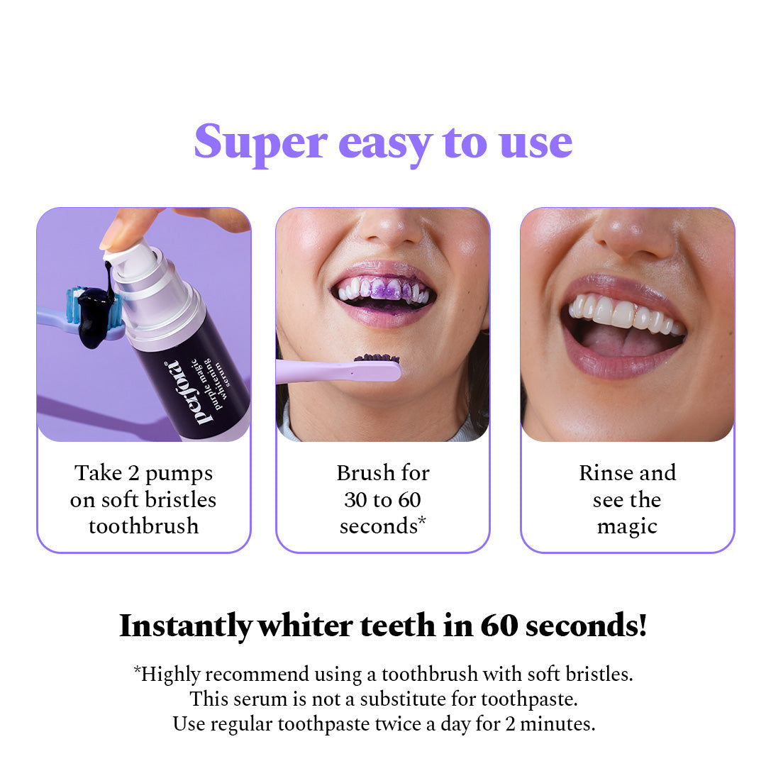 Purple Serum - Instant Teeth Whitening Solution — reference demo