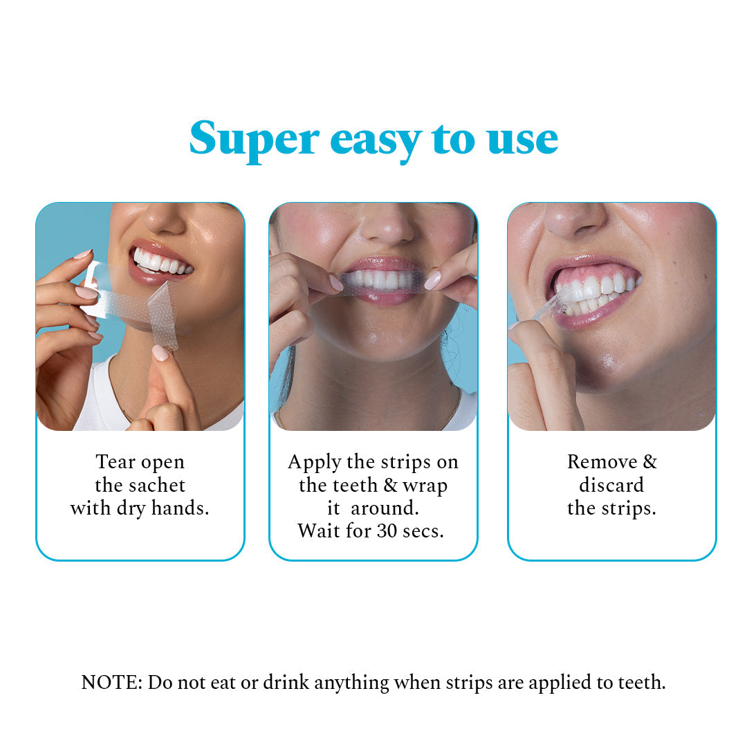Purple Magic Teeth Whitening Serum & Whitening Strips Combo — reference demo