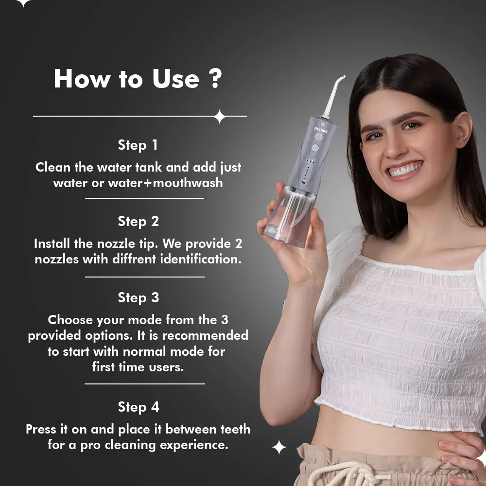 Replaceable Nozzles-Smart & Power Flosser — reference demo