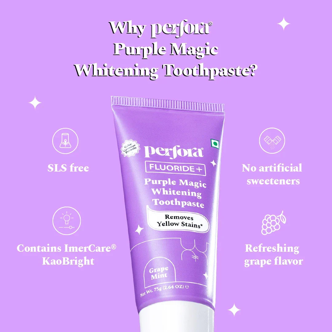Purple Magic Whitening Toothpaste 125g — reference demo