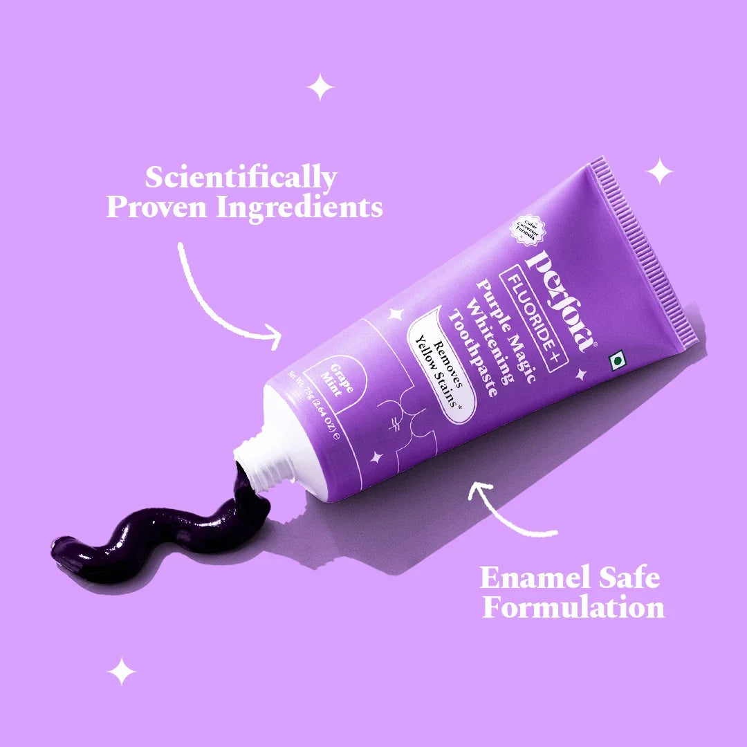 Purple Magic Whitening Toothpaste 125g — reference demo