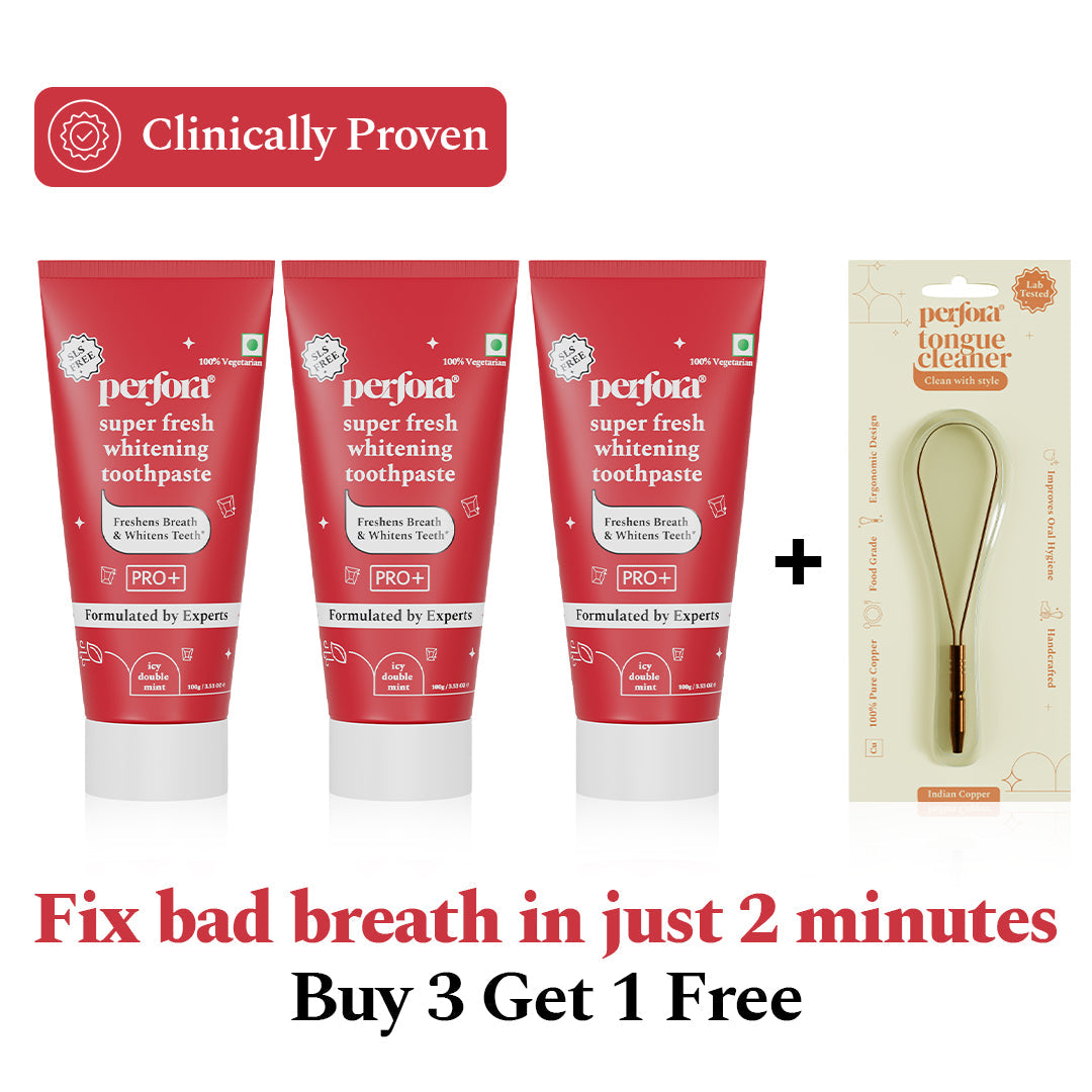 Super Fresh Toothpaste (Pack of 3) + FREE Tongue Cleaner — reference demo